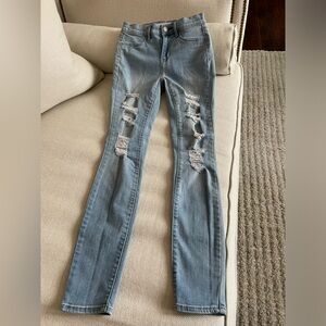PACSUN Light Blue Denim Legging